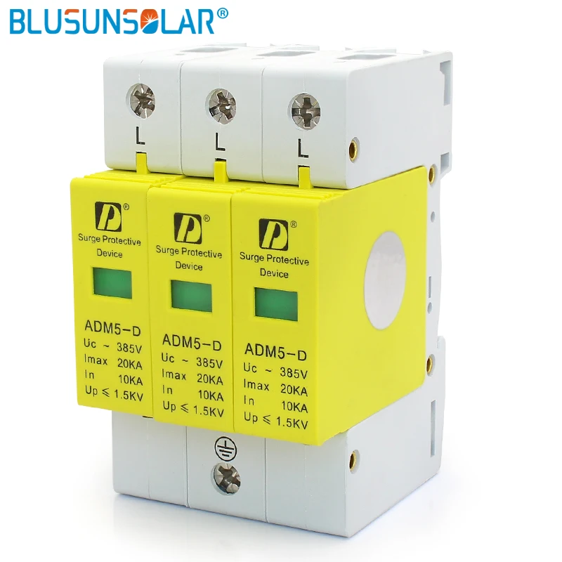 Rail de Proteção contra Surtos Dispositivo de Proteção sobre a Tensão Alta Qualidade Venda Quente p 20ka 110 v 220 ac Din Spd Anti-relâmpago Surge 3 6 Cheap Disjuntores
