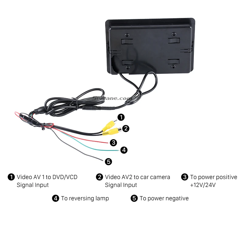 Seicane Универсальный 7 дюймовый автомобильный монитор DVR TFT ЖК дисплей AV Автостоянка