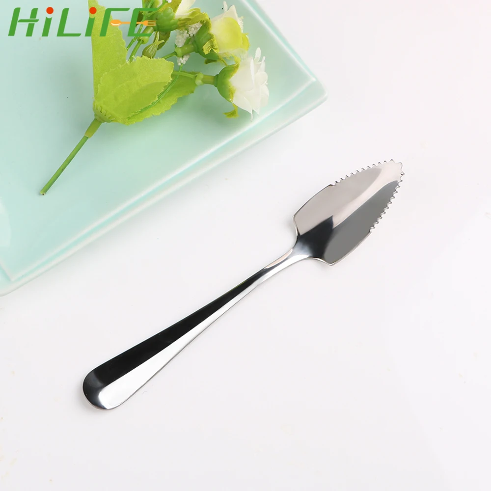 Фруктовая грейпфрутовая ложка HILIFE длинная ручка нержавеющая сталь 15 5 см десерт