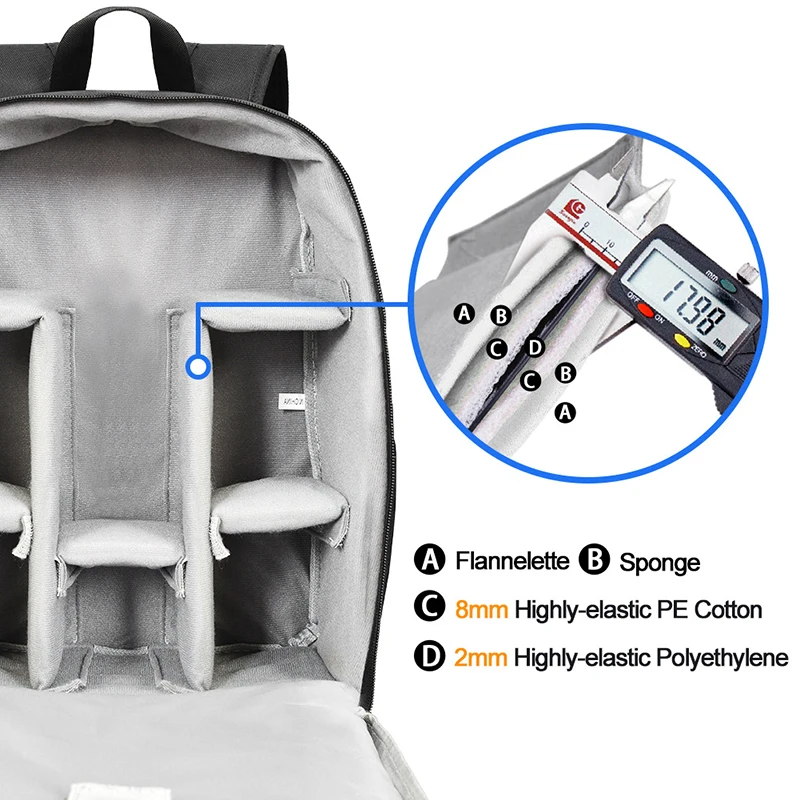 Shockproof Outdoor Camera Backpack Waterproof Dust-proof Camera Bag Large Capacity Wear-resistance SLR Case Backpack For Canon Shockproof Outdoor Camera Backpack Waterproof Dust-proof Camera Bag Large Capacity Wear-resistance SLR Case Backpack For Canon