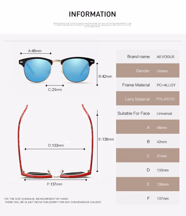 AEVOGUE, поляризационные солнцезащитные очки, мужские, Ретро стиль, с заклепками, высокое качество, Полароид, линзы, Летний стиль, фирменный дизайн, унисекс, солнцезащитные очки, CE 0369