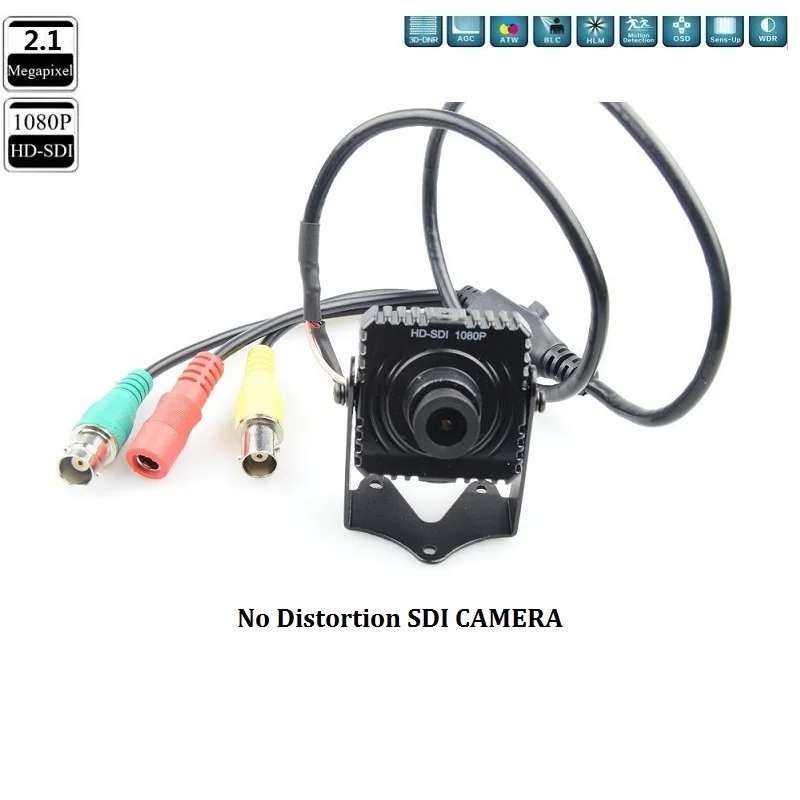 

No Distortion HD SDI Camera Panasonic Sensor 2.1MP Full 1080P Lens 3.6mm Mini Box Camera