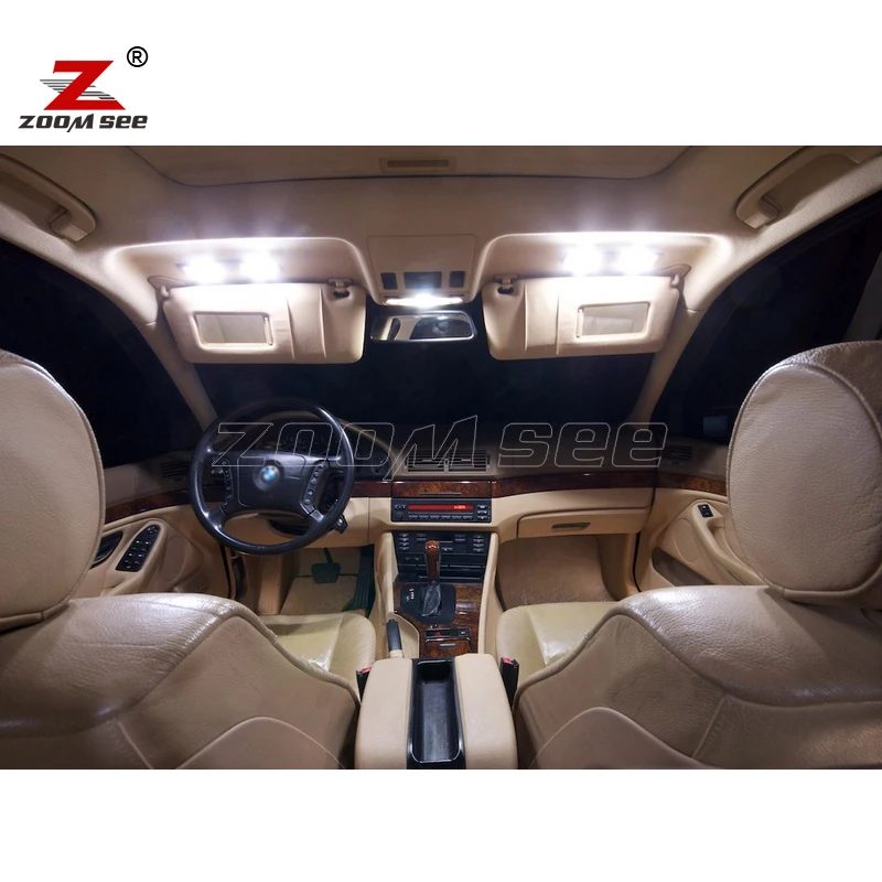 25x Led Plate Bulb Interior Dome Mirror Door Light Kit For Bmw 9 5 Series Touring 5i 525i 525d 528i 530i 530d 540i 97 03 Interior Light 9 Bulbled Light Interior Aliexpress
