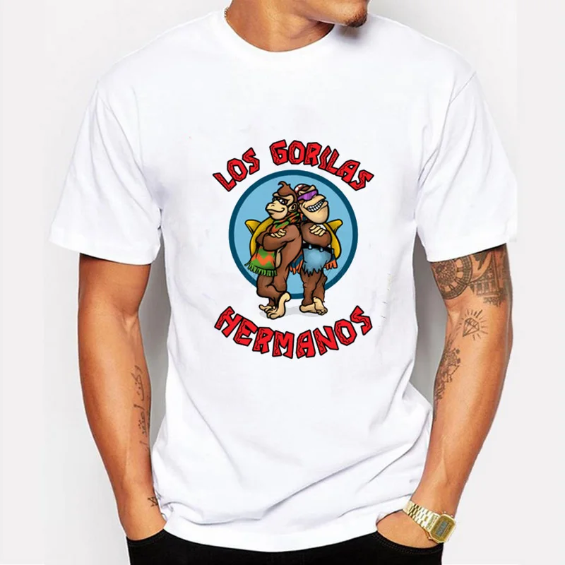 Мода Breaking рубашка LOS POLLOS Hermanos футболка рукавом Hipster Лидер продаж Топы