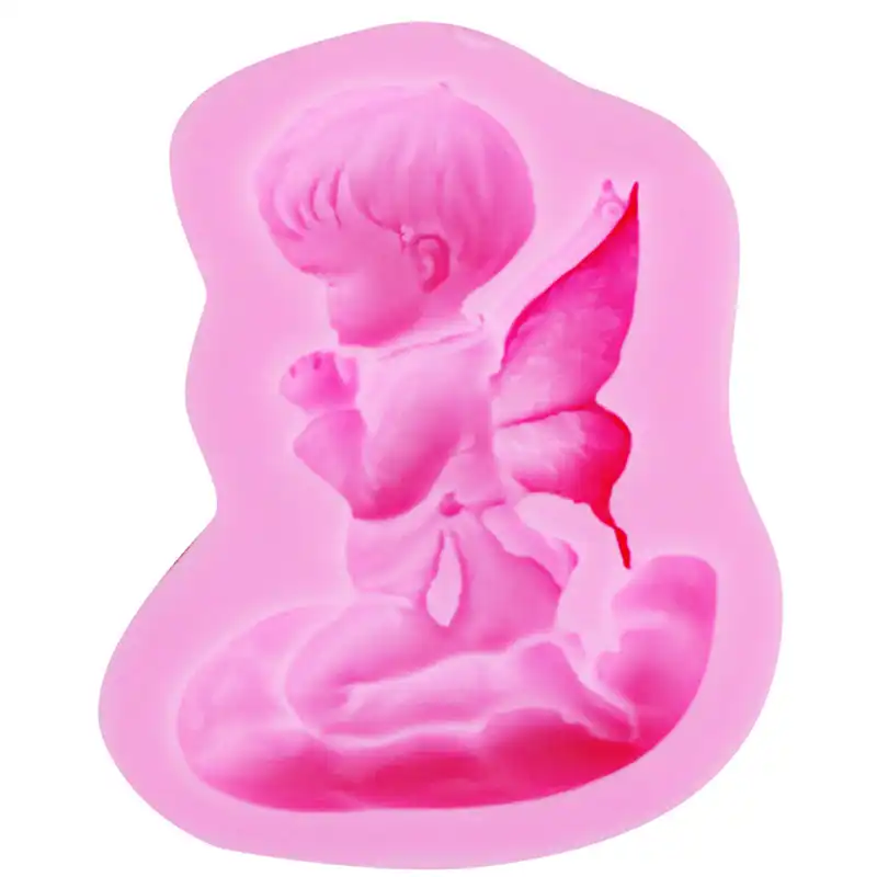 3D Religious Praying Angel Baby Silicone Mould Fondant Sugar Craft Cake Mold DIY 3D Religious Praying Angel Baby Silicone Mould Fondant Sugar Craft Cake Mold DIY