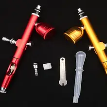 7cc 0,3 мм аэрозольный распрыскиватель Размеры спрей дозатор воздуха компрессорная установка для искусства Татуировка-картина инструмент с ключ, дюймовый стандарт соломы воды устройство для дыхания кислородом