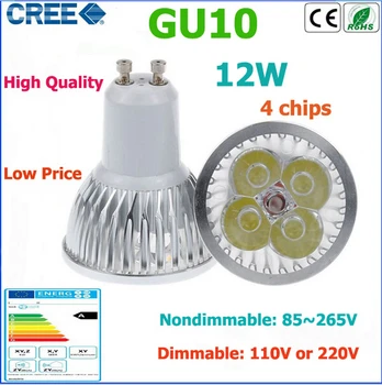 

New CREE MR16 - GU5.3 LED spot light lamp 12V 220V 110V 9W 12W 15W LED Spotlight Bulb Lamp GU10 WARM /COOL white