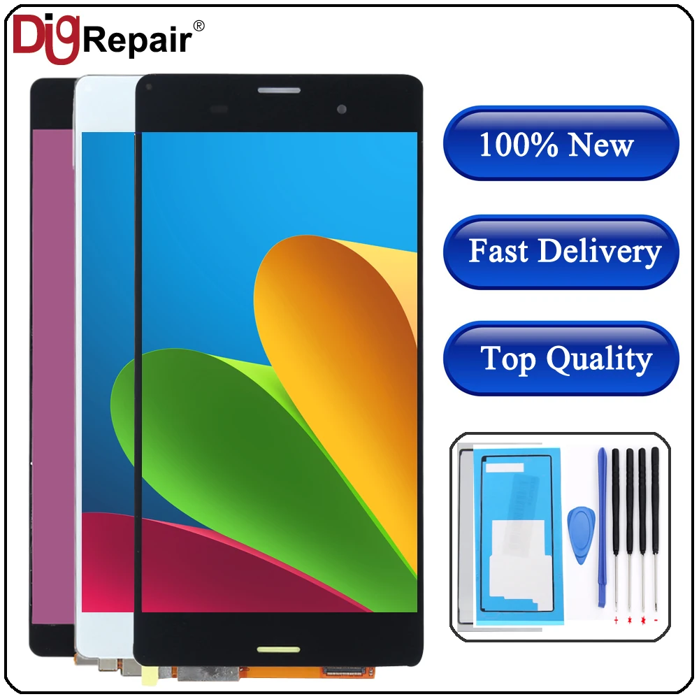 

5.2" inch For Sony Xperia Z3 lcd L55t D6603 D6643 D6653 Display touch screen digitizer Z3 LCD For xperia z3 display D6603 lcd