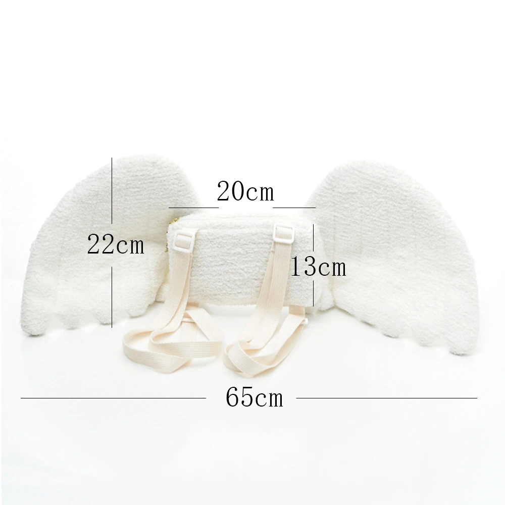 Skup Słodkie skrzydła anioła pluszowy plecak kawaii plecak nadziewane Angel love lalki torba torba na ramię dla dziewczyna