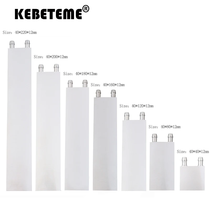 수냉식 워터블록 방열판, PC CPU, GPU, SB 노스브릿지 용, 나사 포함, 40mm x 40mm, 80mm, 120mm, 200mm 범용 수냉식 워터블록 방열판, PC CPU, GPU, SB 노스브릿지 용, 나사 포함, 40mm x 40mm, 80mm, 120mm, 200mm 범용
