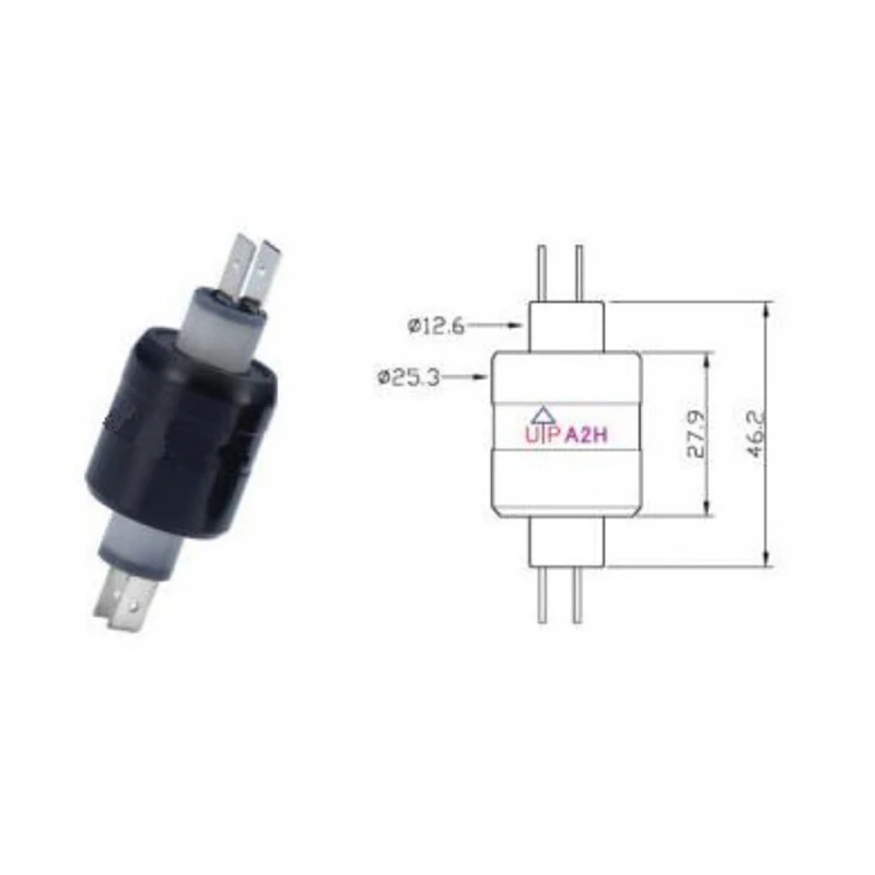 2 Poles Rotating Electrical Connector Low Contact Resistance And Better Reliabil