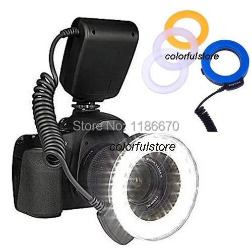 RF 550 RF550 Macro Circular 48 Pcs LED Ring Flash Light Speedlite