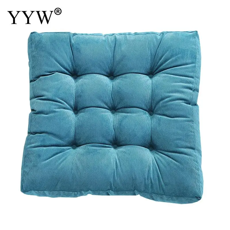 Однотонная Подушка для стула, плюшевая подушка Coussin, мягкая подушка для сиденья, подушка для пола, подушка для дома, Cojines Decorativos