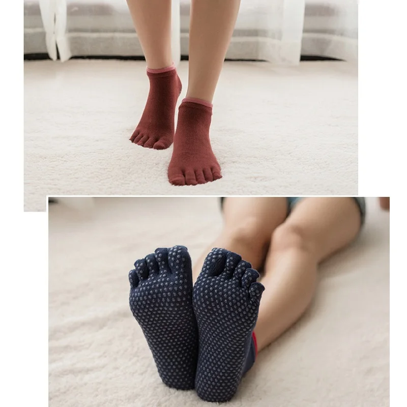 2 пары, женские хлопоковые носки для йоги, стандартные, четыре сезона, для девочек, сплошной цвет дышащий, носки для девочек, для занятий йогой в помещении - Цвет: Mixed 6