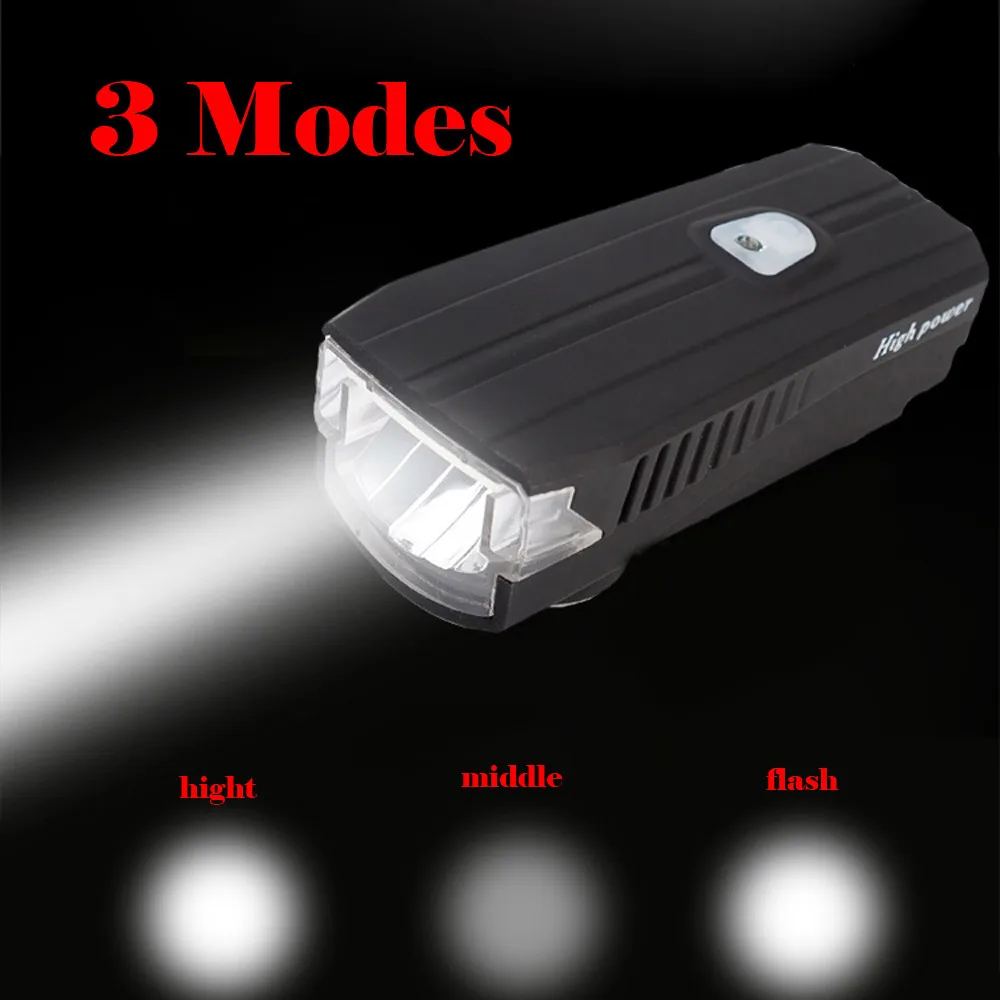 USB Rechargeable LED Bicycle Bike Front Light Cycling Head Lamp rechargeble LED bicycle flashlight new A30