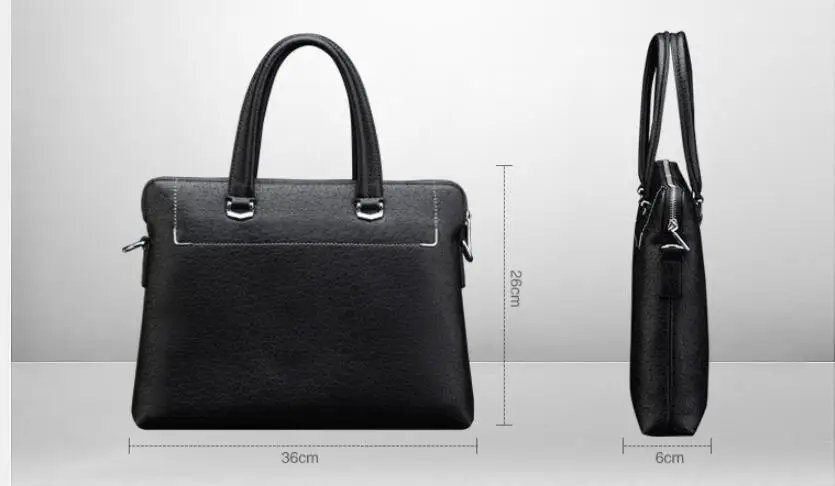 Роскошные из искусственной кожи в Корейском стиле Для мужчин сумки Бизнес сумки через плечо премиум-класса Портфели Для мужчин;