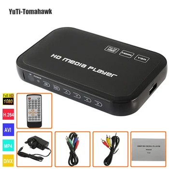 

1080P Full HD HDD Media Player INPUT SD/USB/HDD Output HDMI/AV/VGA/AV/YPbpr Support DIVX AVI RMVB MP4 multimedia player