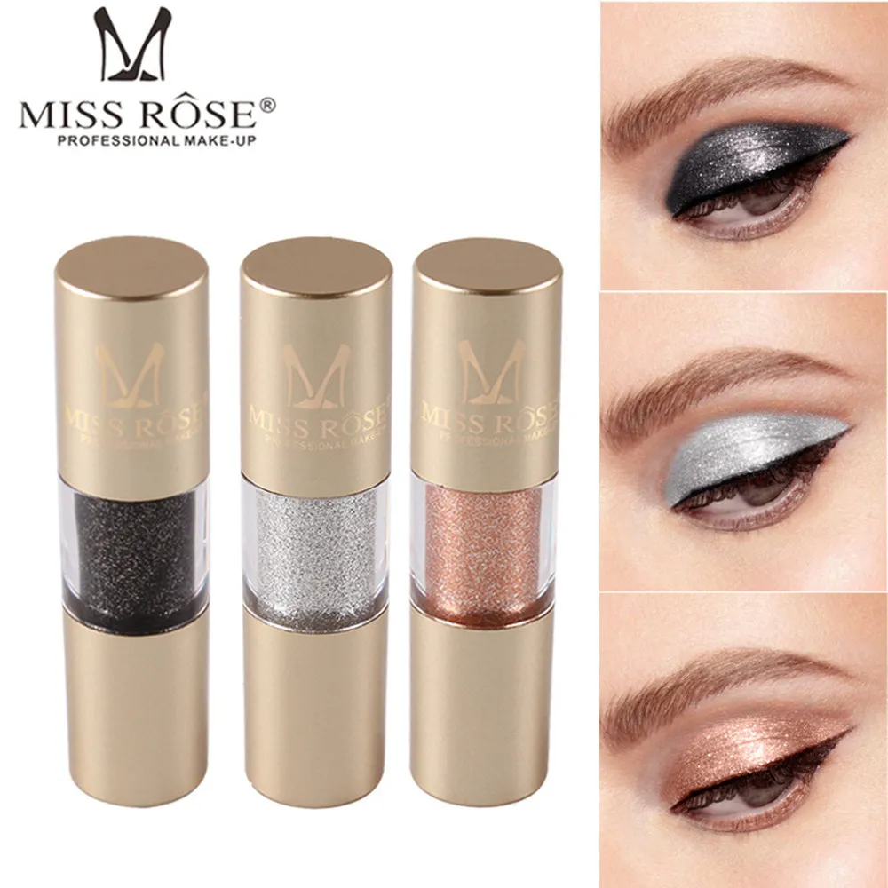 

MISS ROSE 8 Colors Eye Shadow Liquid Glitter Glow Eyeshadow Palette Waterproof Long-lasting Shiny Eyes Makeup Cosmetic Maquiagem