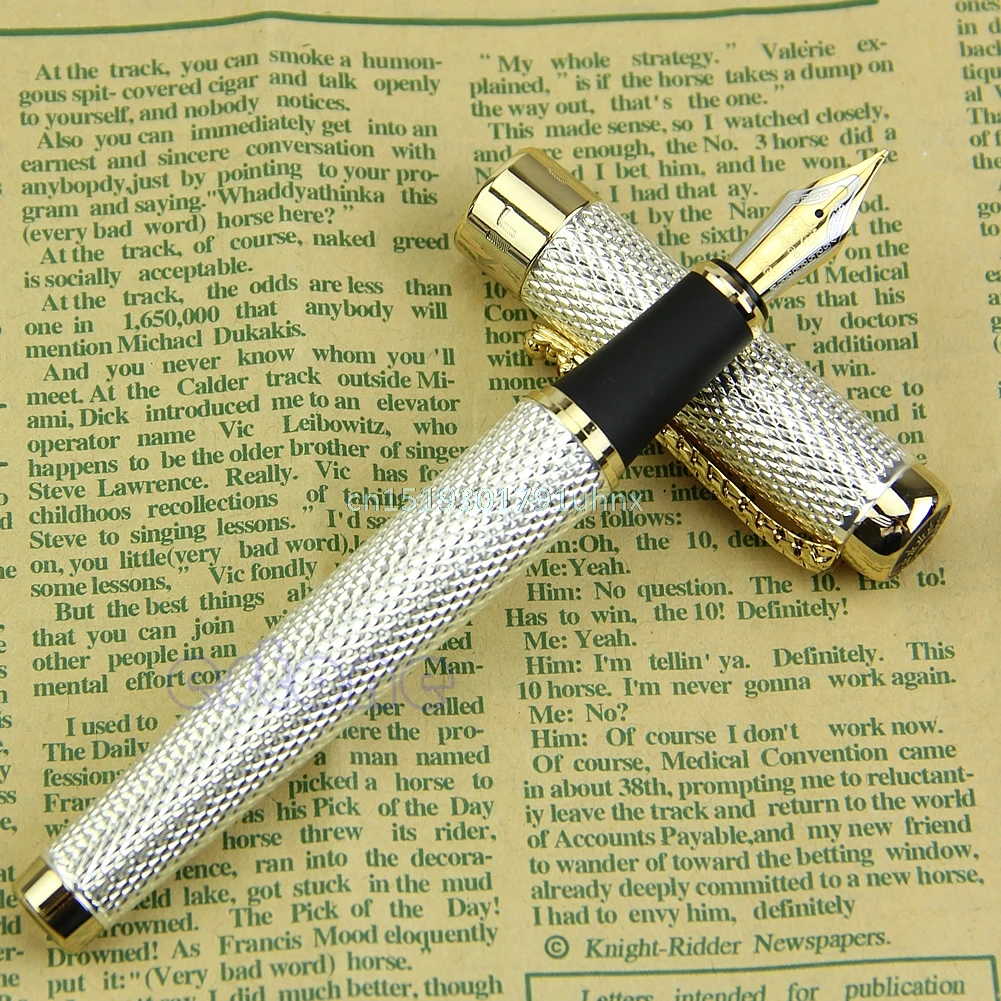 Noblest Fountain Jinhao Dragon 1200 ручка для письма 18KGP Средний наконечник золотого и
