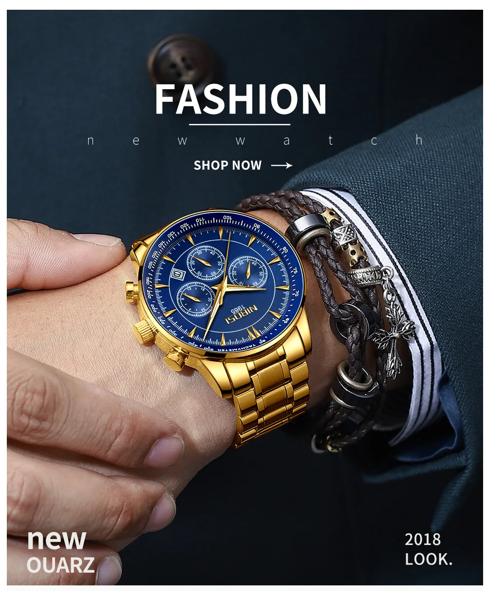 Relogio Masculino NIBOSI Quartz Watches Men Steel Band Men Watches 2018 Luxury Brand Waterproof Wrist Watches For Men Brand Saat (9)