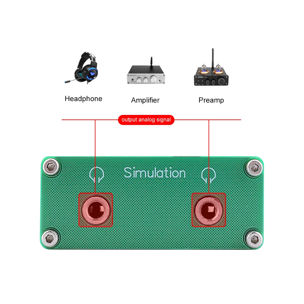 AIYIMA Mini Headphone Amplifier PCM2706 HIFI Audio Decoder DAC USB Sound Card TDA1305DAC Headphone Amplifiers Amplificador DIY