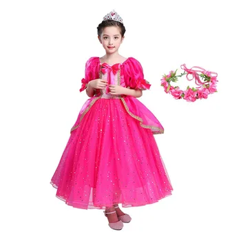 

Girls dress Aurora Beauty and Beast princess christmas dresses New Years costumes for girls kids clothing Girls clothes
