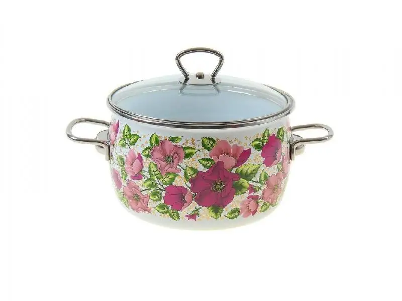 Кастрюля VITROSS, Violeta, 2 л, со стеклянной крышкой, белый