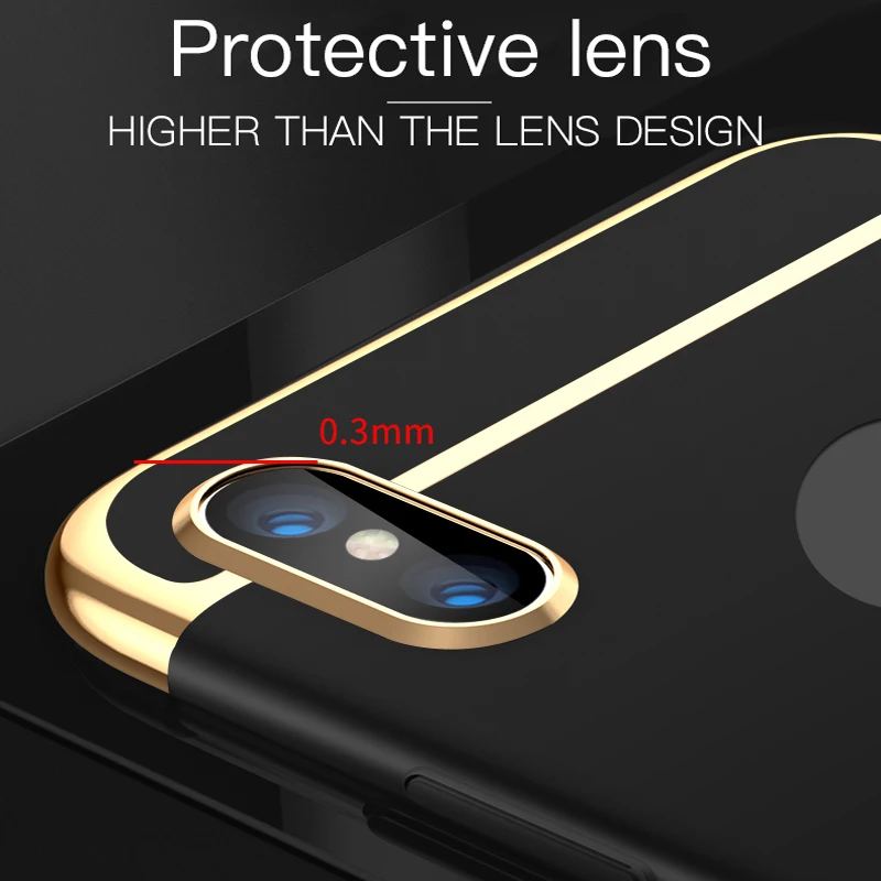 Роскошный чехол с полным покрытием 360 градусов для телефона iphone 6 6s 7 8 X XS Max XR