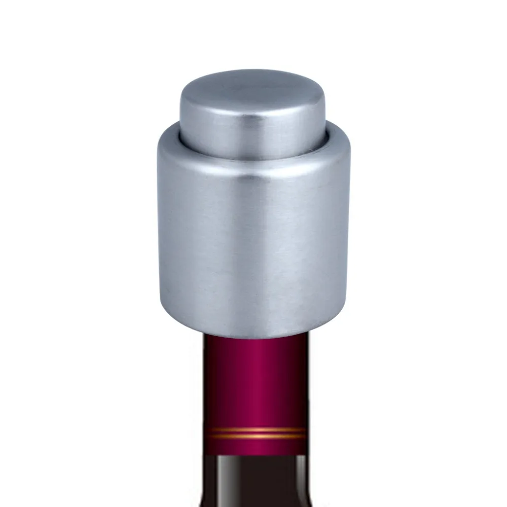 2PCS X Stainless Steel Vacuum Sealer Wine Champagne Bottle Closure