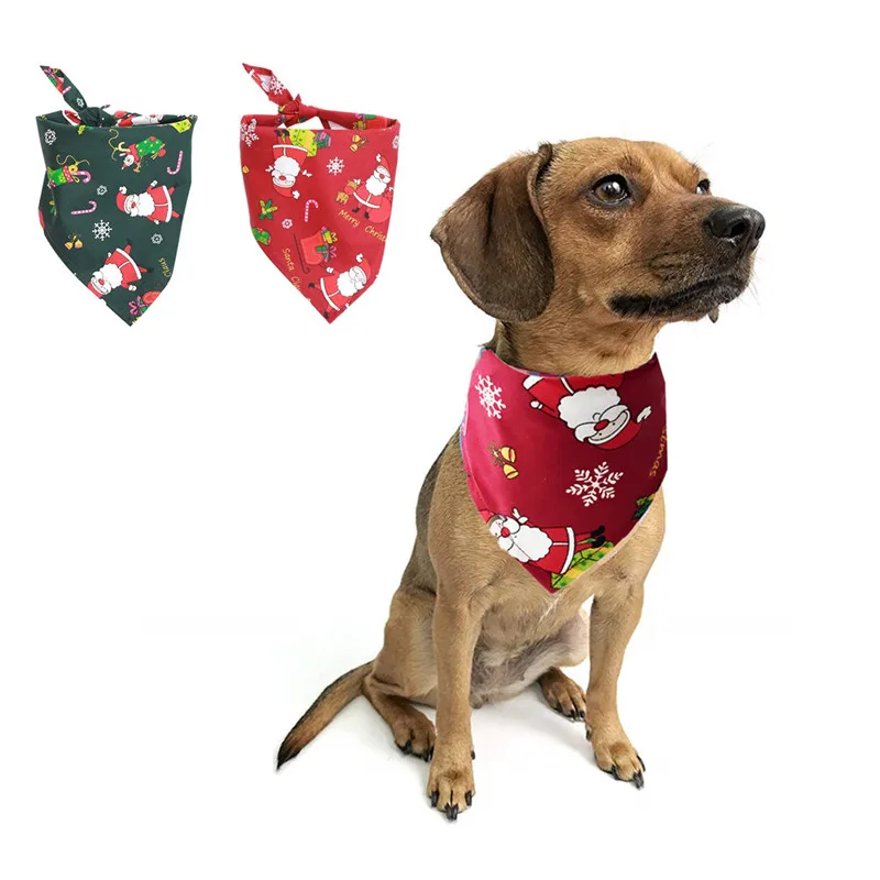 Christmas Fashion Pet Dog Scarf Neck Tie Puppy Dog Bandana Collar Pet