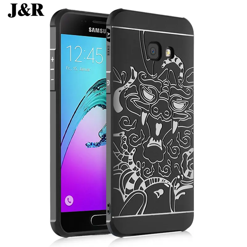 Для Samsung Galaxy A3 2015 Мягкий силиконовый чехол для 3 A300 A300F A300H A3000 Роскошные 3D рельеф