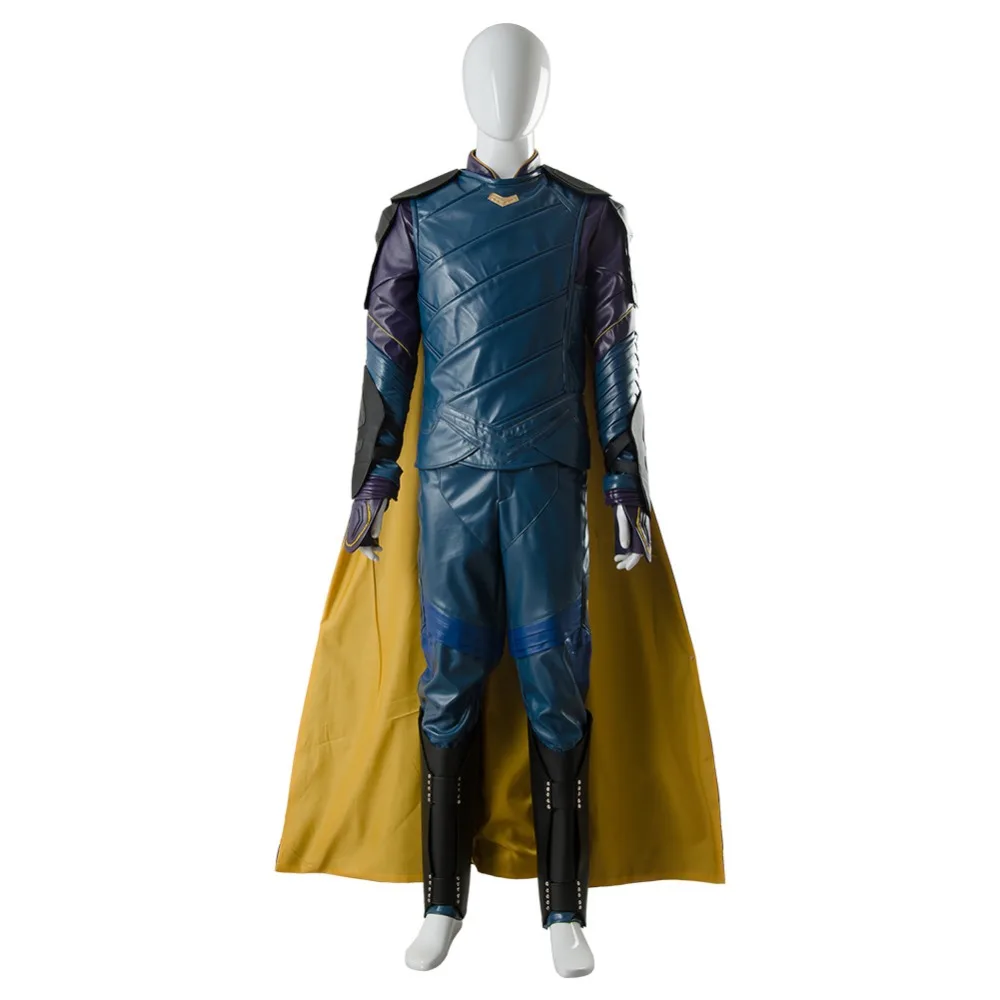 Высокое качество Мстители Тор 3 Ragnarok Локи Косплей Костюм том сакаар полный комплект накидка наряд для взрослых Хэллоуин костюм