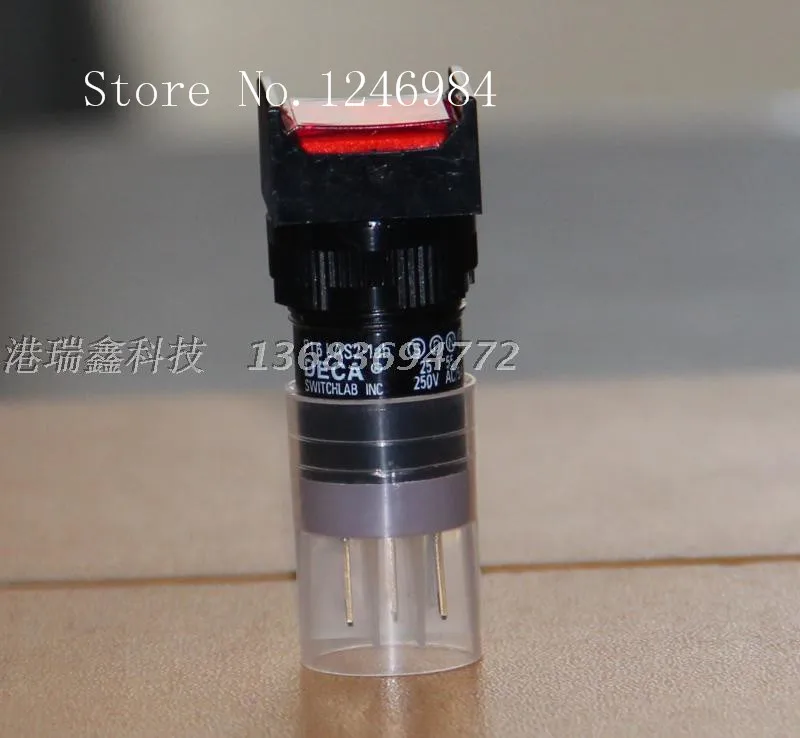 

[SA]P16LAS2-1AB Taiwan Progressive Alliance square red button switch with lock -way normally open normally closed single DECA--1