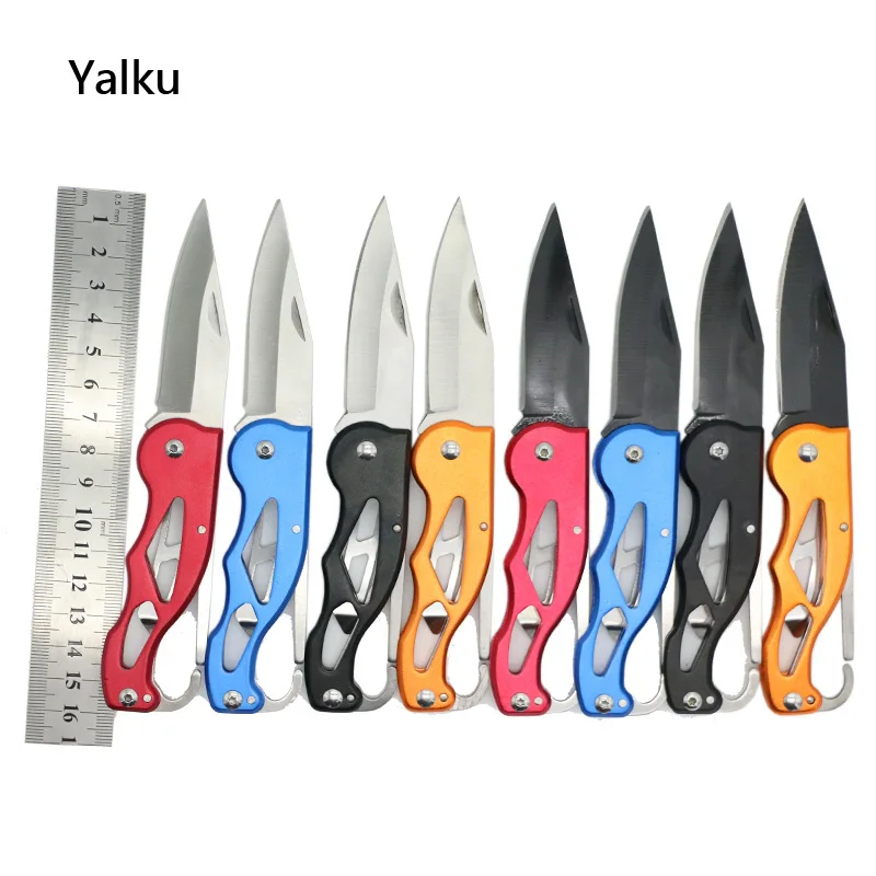 

Yalku Sharp Pocket Knife Army Knife Mini Peeler Outdoor Survival Tool for Camping Hunting Tactical Rescue Surrival Knife