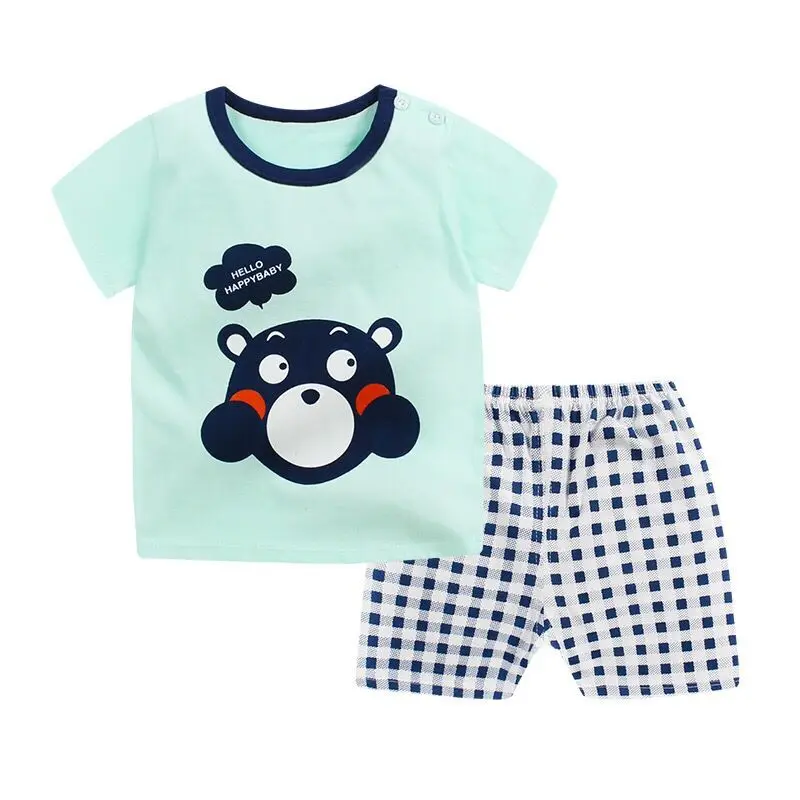 Boys Clothing Sets Cotton Baby Boys Clothes Set Summer Star Printed Kids Shorts Suits Boys Clothes Summer 6