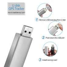 ChonChow 60*25mm Mini USB Tracking LBS Gsm Tracker with microphone TF card Voice Recorder Real Time Listening