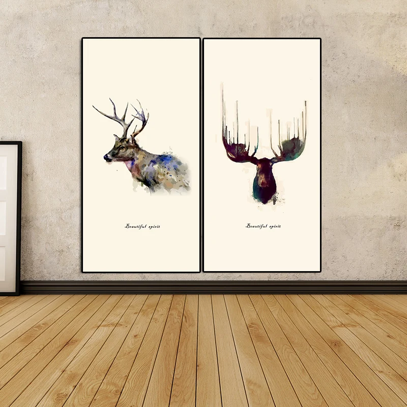 

5D DIY Diamond Painting Kit Diamond Embroidery Abstract Reindeer's Profile Mosaics Cross Stitch Kit Wall Decor Home Craft
