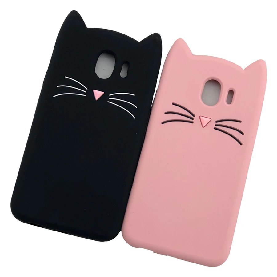 

For samsung galaxy j7 j6 j4 j3 j2 2018 A8 A6 2018 s7 s6 edge s8 s9 plus note 9 case Cover 3d pink beard Cat silicon Phone Bag