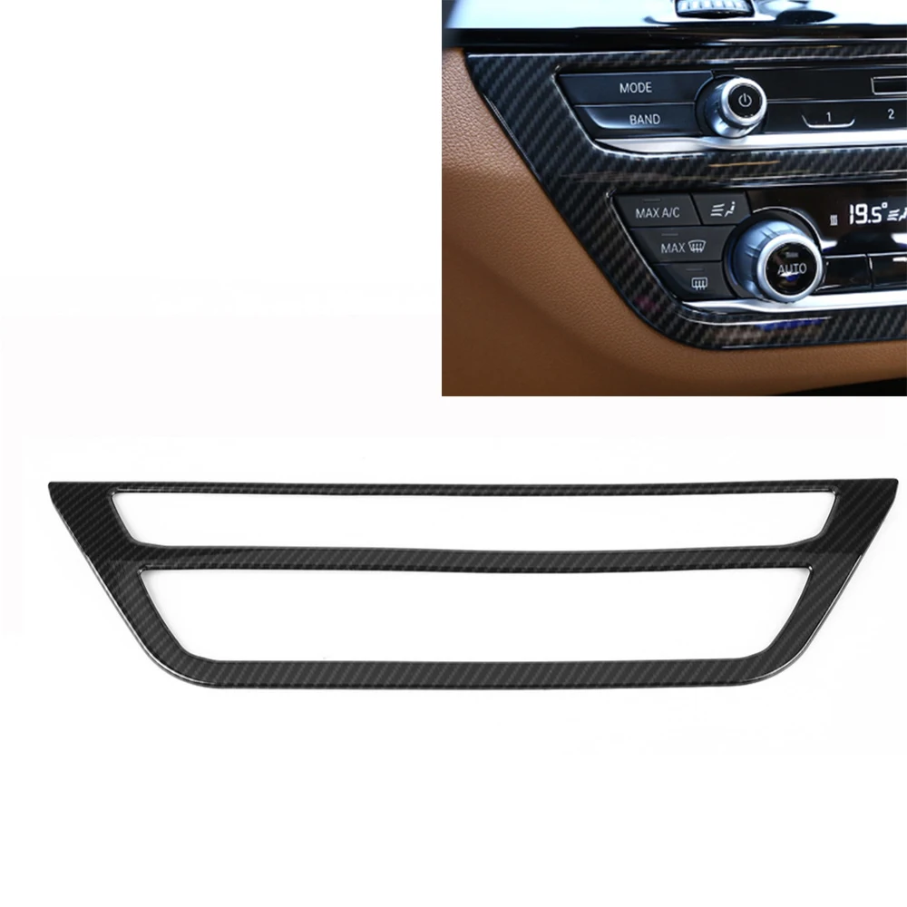 For BMW 5 Series G30 2017 2018 Carbon Fiber Style font b Car b font Center
