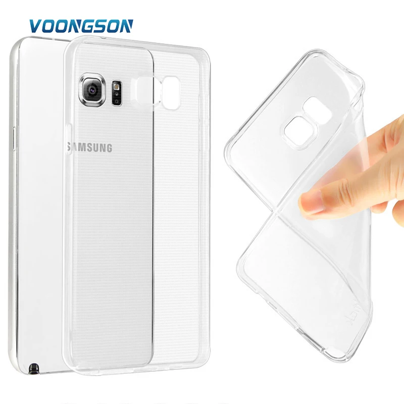 Прозрачный мягкий ТПУ чехол VOONGSON для Samsung Galaxy A3 A5 A7 2015 g530 850 i9080 note 2 3 4 neo S3 S4 S5 S6 mini EDGE