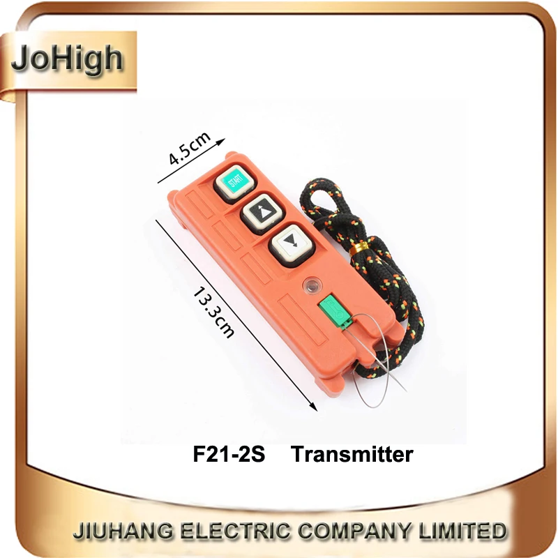 

High Quality Electric Hoist Wireless Industrial Remote Control Transmitter F21-2S