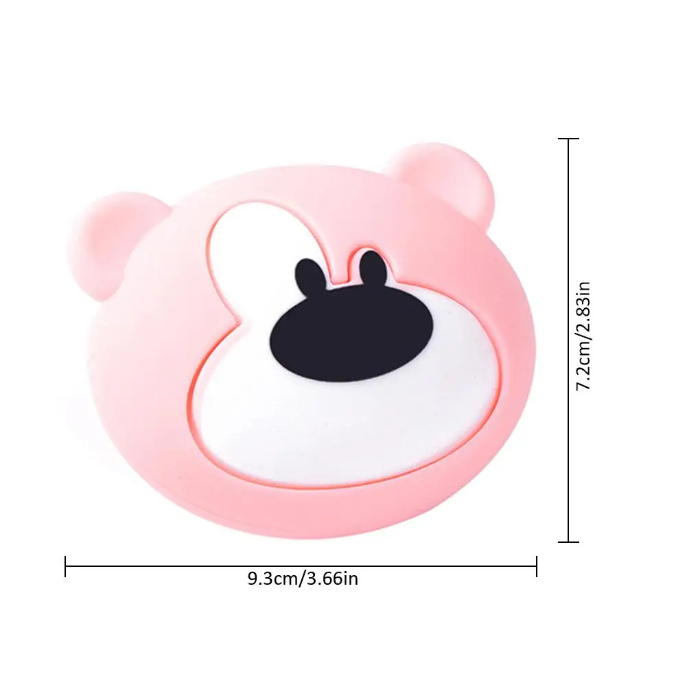 2pcs Little Bear Child Anti-Collision Angle Protector Cartoon Animal Shape Soft Silicone Table Corner Cover Baby Safe Protector