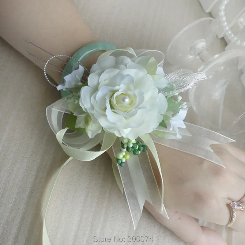 Ivory Wedding Flower corsage