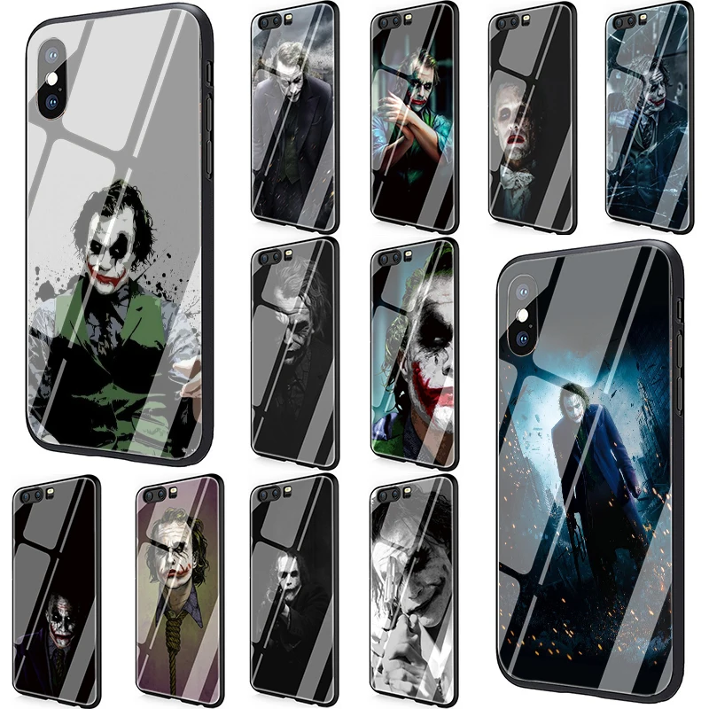 Телефонный чехол Heath Ledger Joker из закаленного стекла для Huawei Y6 Y9 Honor 7A 8X 9 10 Mate 20 P10 P20 P30