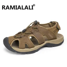 Мужские сандалии больших размеров 47; мужские летние дышащие шлепанцы; мужские повседневные пляжные сандалии; шлепанцы; Zapatos Homme