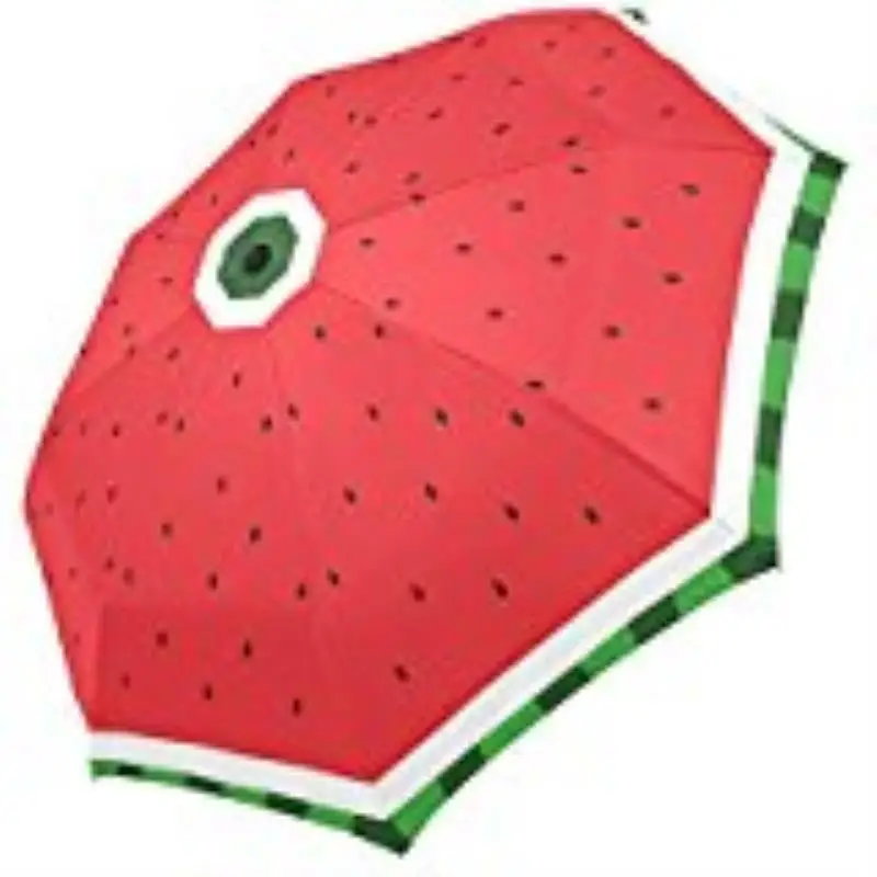 Watermelon Custom Foldable Sun Rain Travel Umbrella 100 Fabric