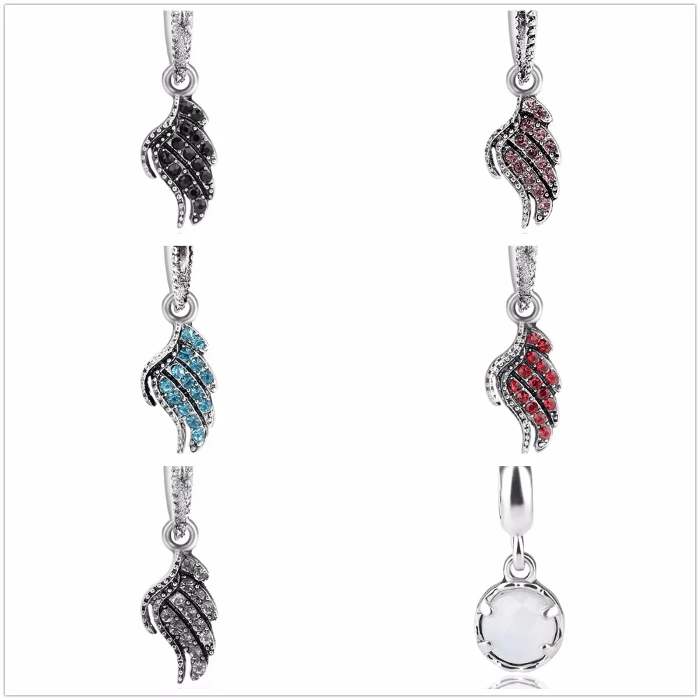 

2017 Hot Sale Free Shipping Women Jewelry Silver Bead Charm European Alloy Bead full Crystal Fit Pendant Bracelets & Bangles