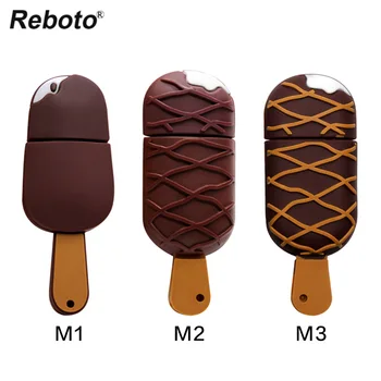 

Reboto Chocolate Ice Cream Usb Flash Drive 4gb 8gb 16gb 32gb Pen Drive Mini Usb 2.0 Memory Stick 64gb Pendrive U Disk Cool Gift