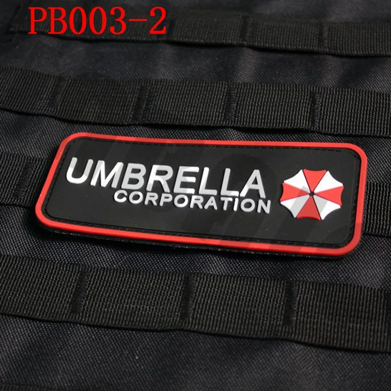 3D PVC patch Biohazard Umbrella Corporation U.B.C.S Rubber patch