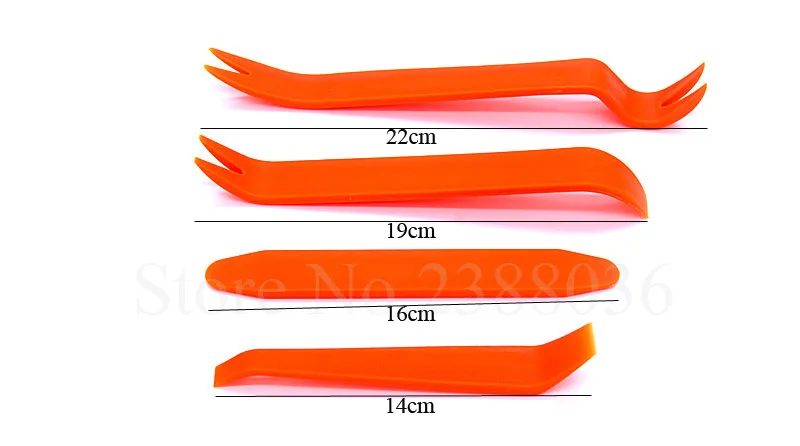 4 pcs Car Radio Stereo Door Clip Trim Dash Panel Install Removal Pry Tool Plastic Kit Automotive Repair Tools Accessories